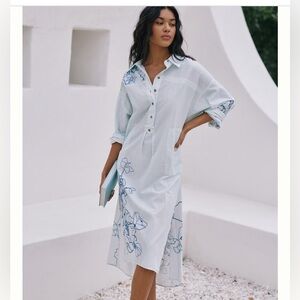 Anthropologie long sleeve popover dress